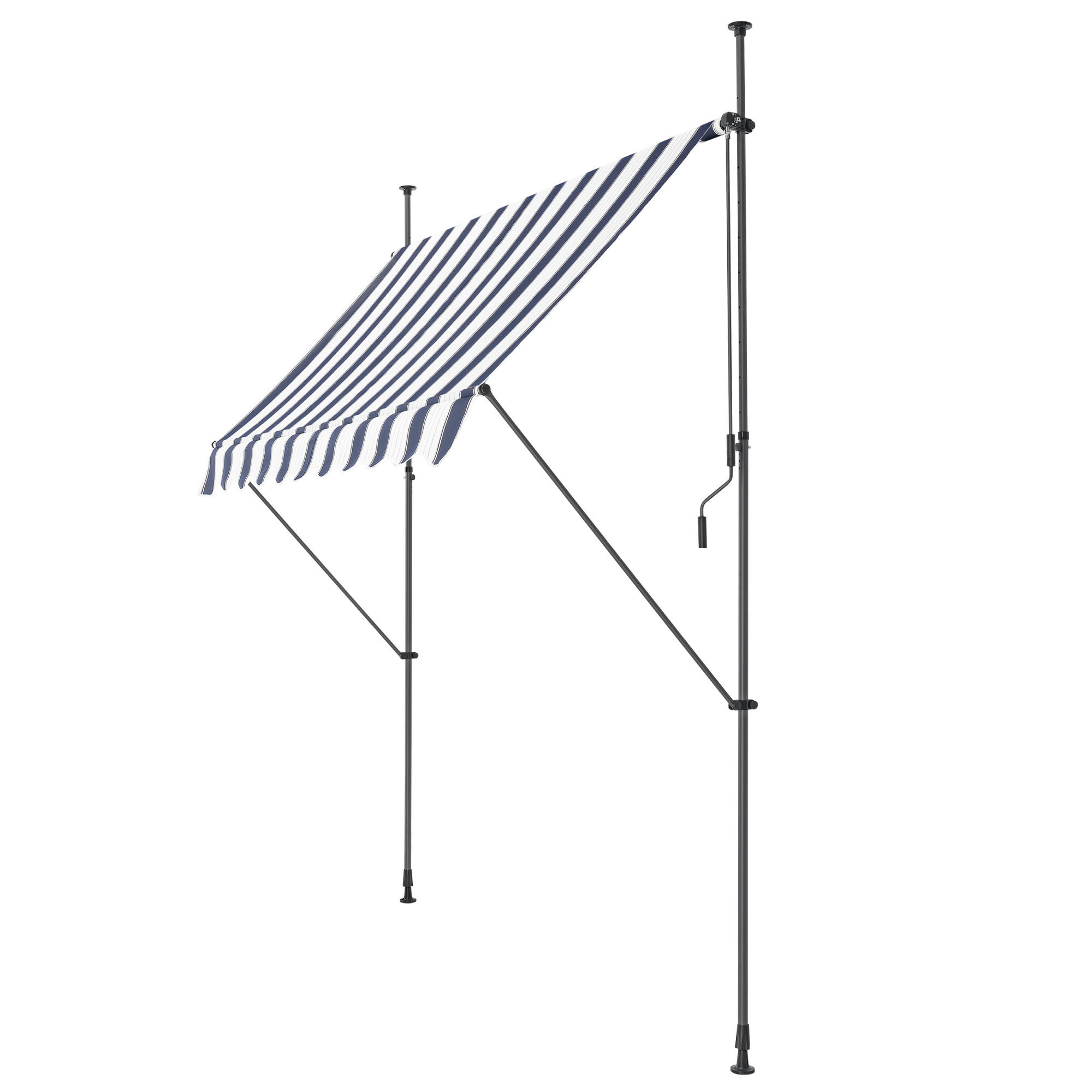 KLEMMMARKISE Stem - Dunkelblau/Weiß, Textil/Metall (200/309/120cm) - pro.tec