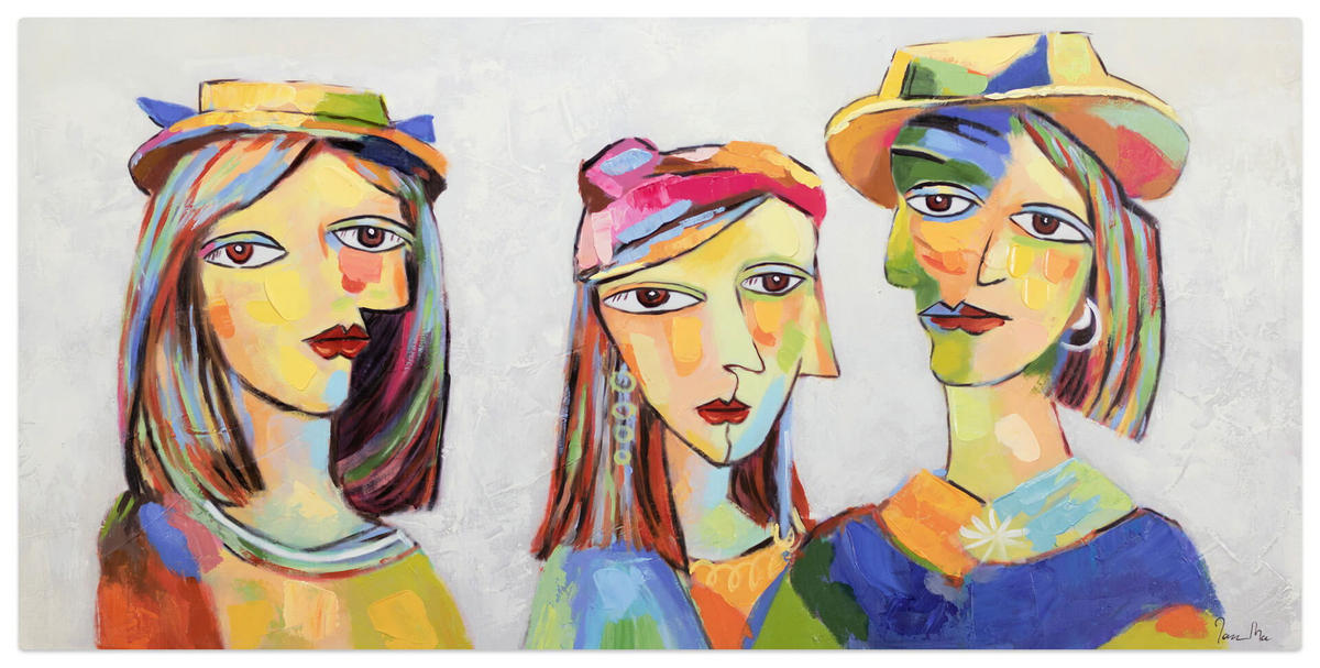 ACRYLBILD HANDGEMALT 120/60 cm - Multicolor, Holz/Textil (120/60cm) - KUNSTLOFT