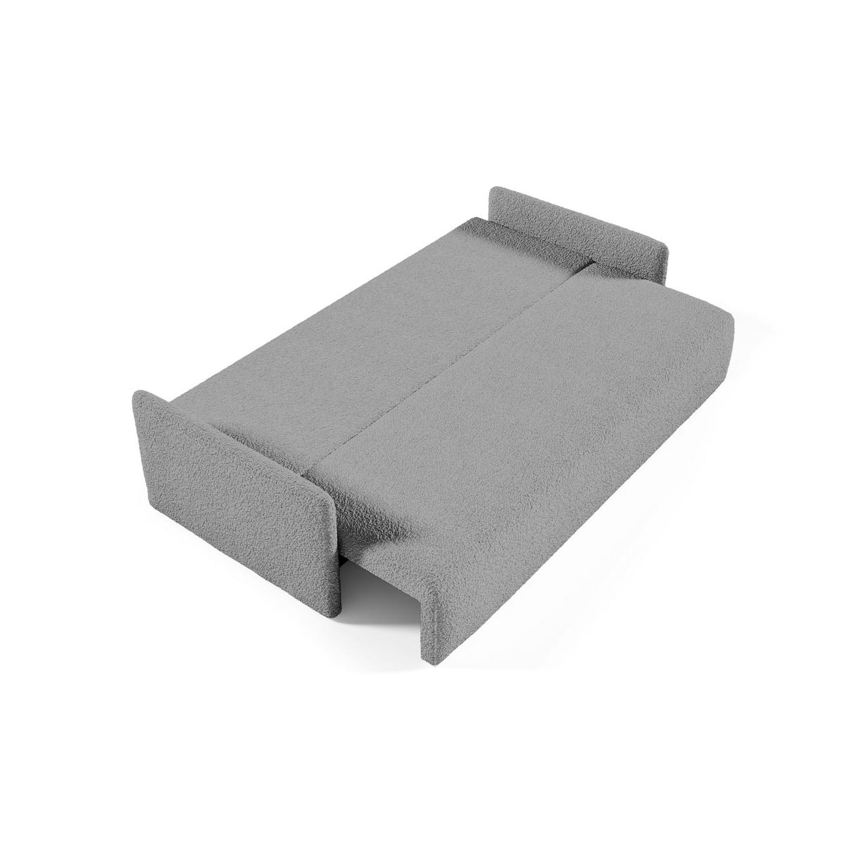 SOFA aus Bouclé-Stoff Femmo 4 Sitzer, Graphit - Graphitfarben, Textil (86/91/205cm) - Fedve
