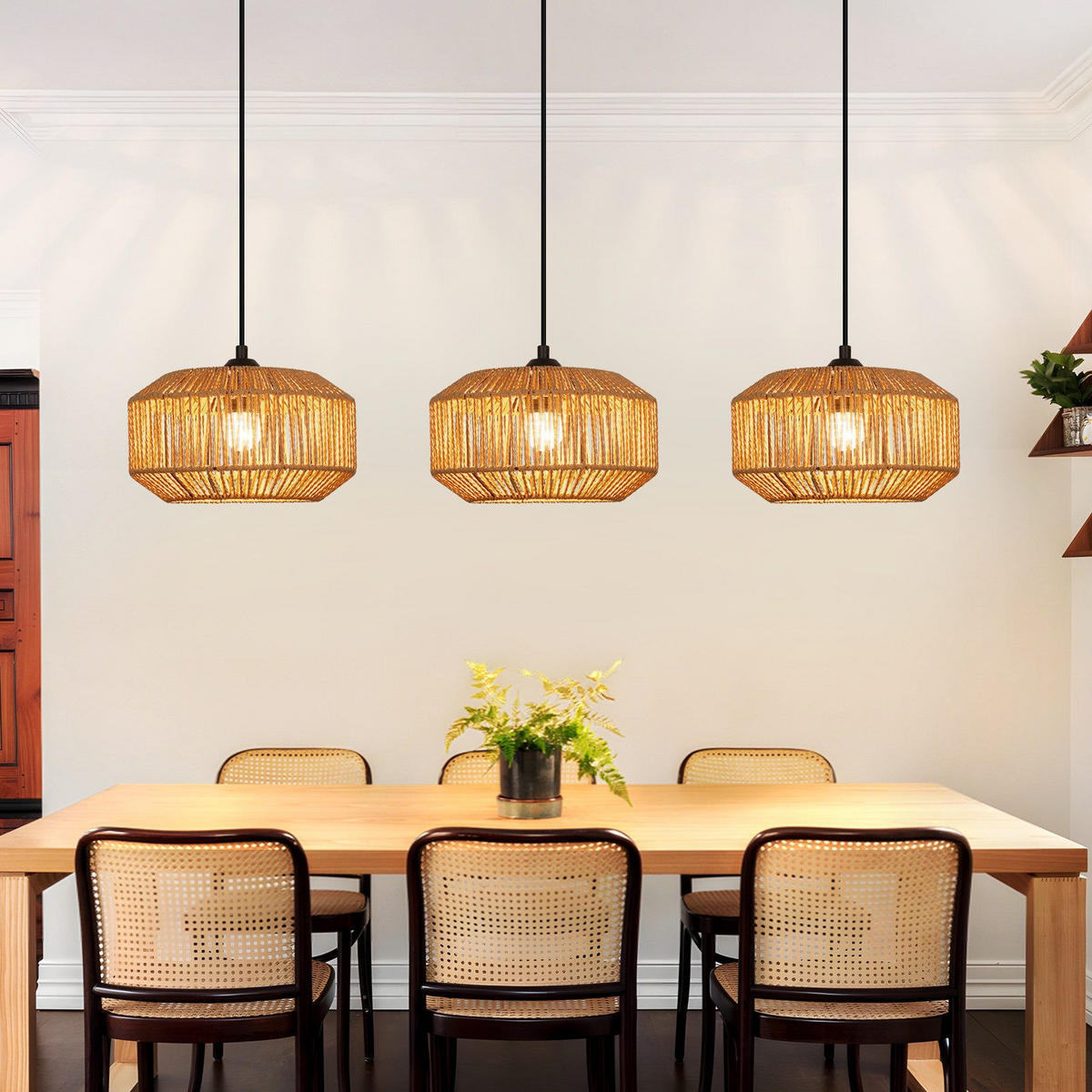 PENDELLEUCHTE BIELEFELD Ⅲ 71/15/150 cm - Schwarz, Metall (71/15/150cm) - Nettlife