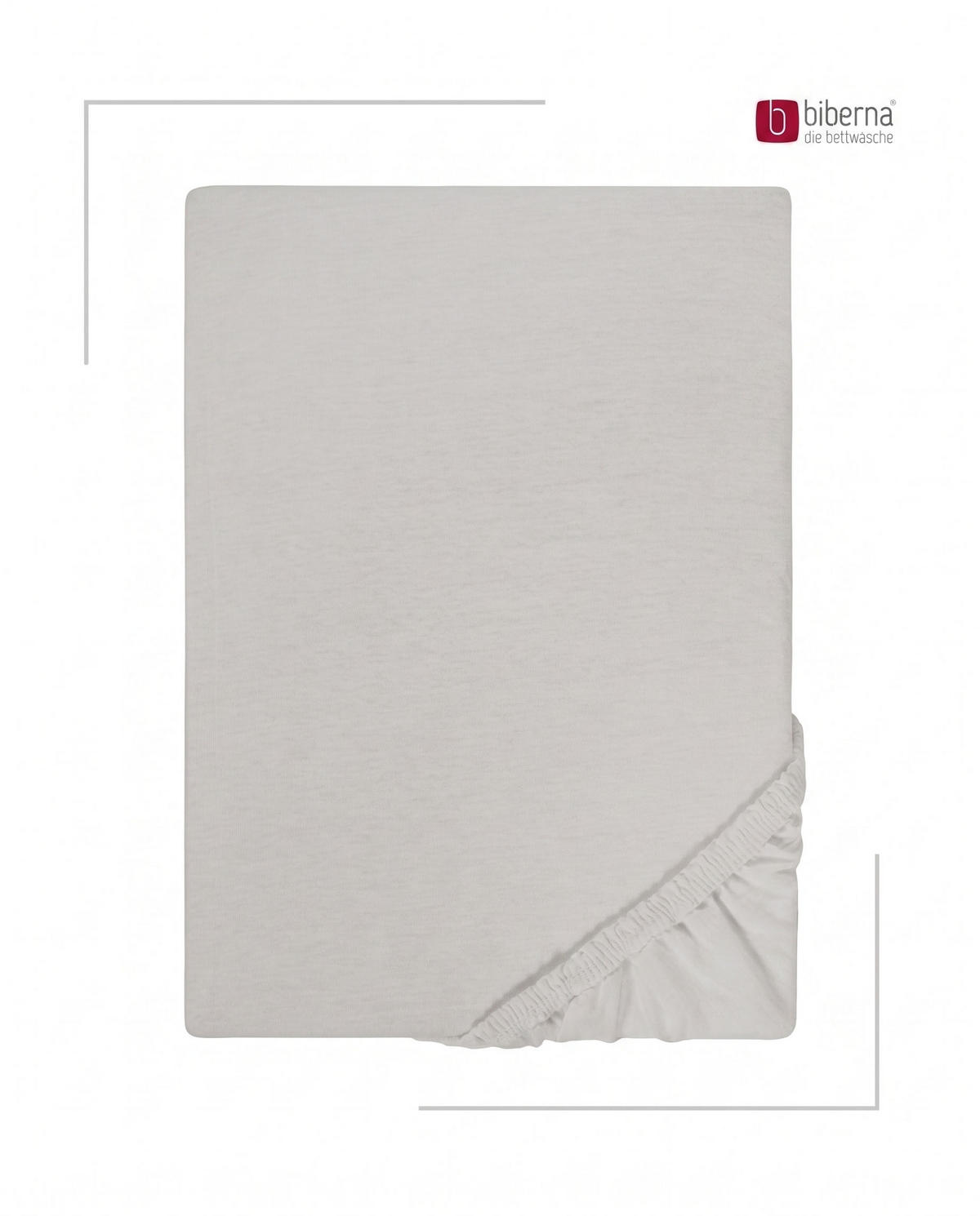 SPANNBETTTUCH Basic Jersey sturmgrau, 180x200 cm - 200x200 cm - Grau, Textil (200/200cm) - biberna