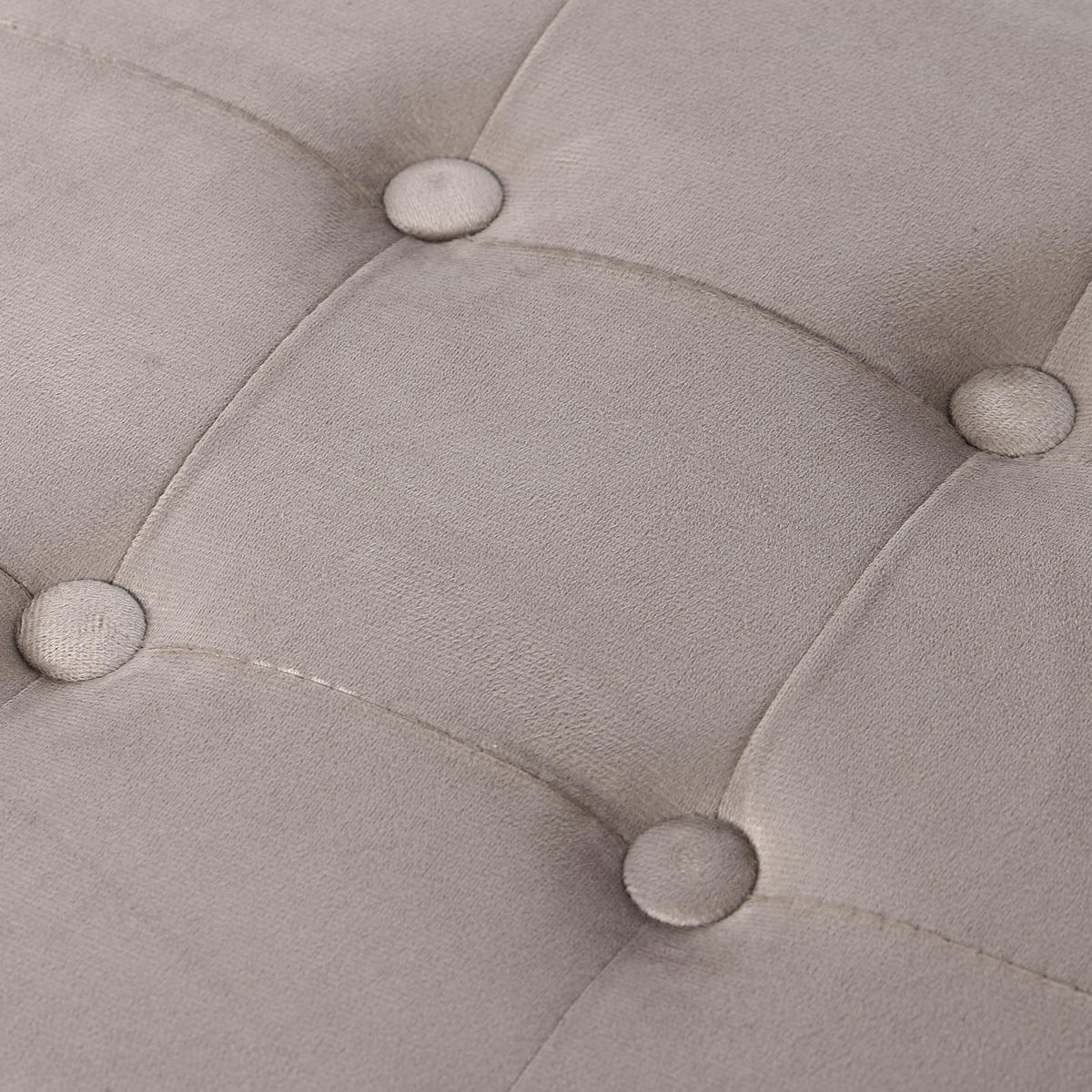 SITZBOX Ravello L mit Knöpfen Samt Beige - Beige, Textil (38/38/38cm) - Komodee