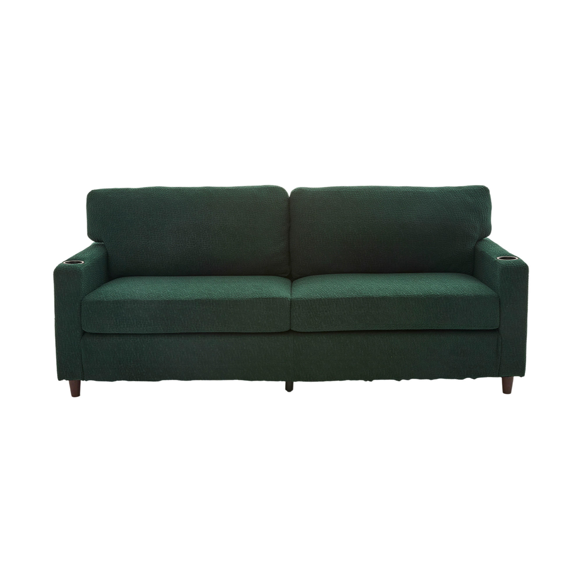 SOFA 2-Sitzer 203/77,5/86 cm Smaragd - Smaragdgrün, Textil (77.5/86/203cm)