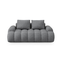 SOFA Linz aus strukturiertem Stoff grau 2 Sitzplätze - Grau, Textil (100/84/175cm) - Cosmopolitan Design