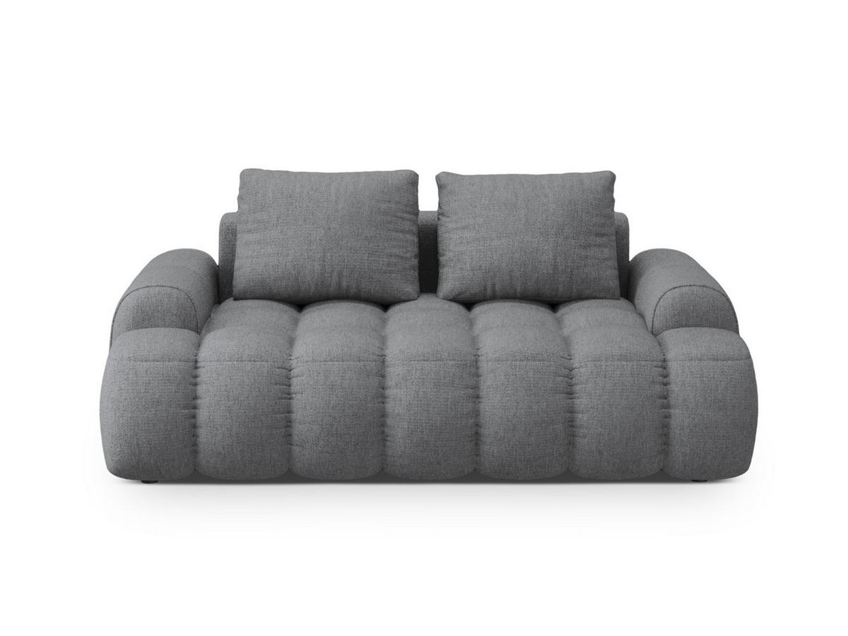 SOFA Linz aus strukturiertem Stoff grau 2 Sitzplätze - Grau, Textil (100/84/175cm) - Cosmopolitan Design