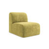 SOFAELEMENT Chenille Stoff Grün - Limette/Schwarz, Holzwerkstoff/Kunststoff (70/75/94cm) - Makamii