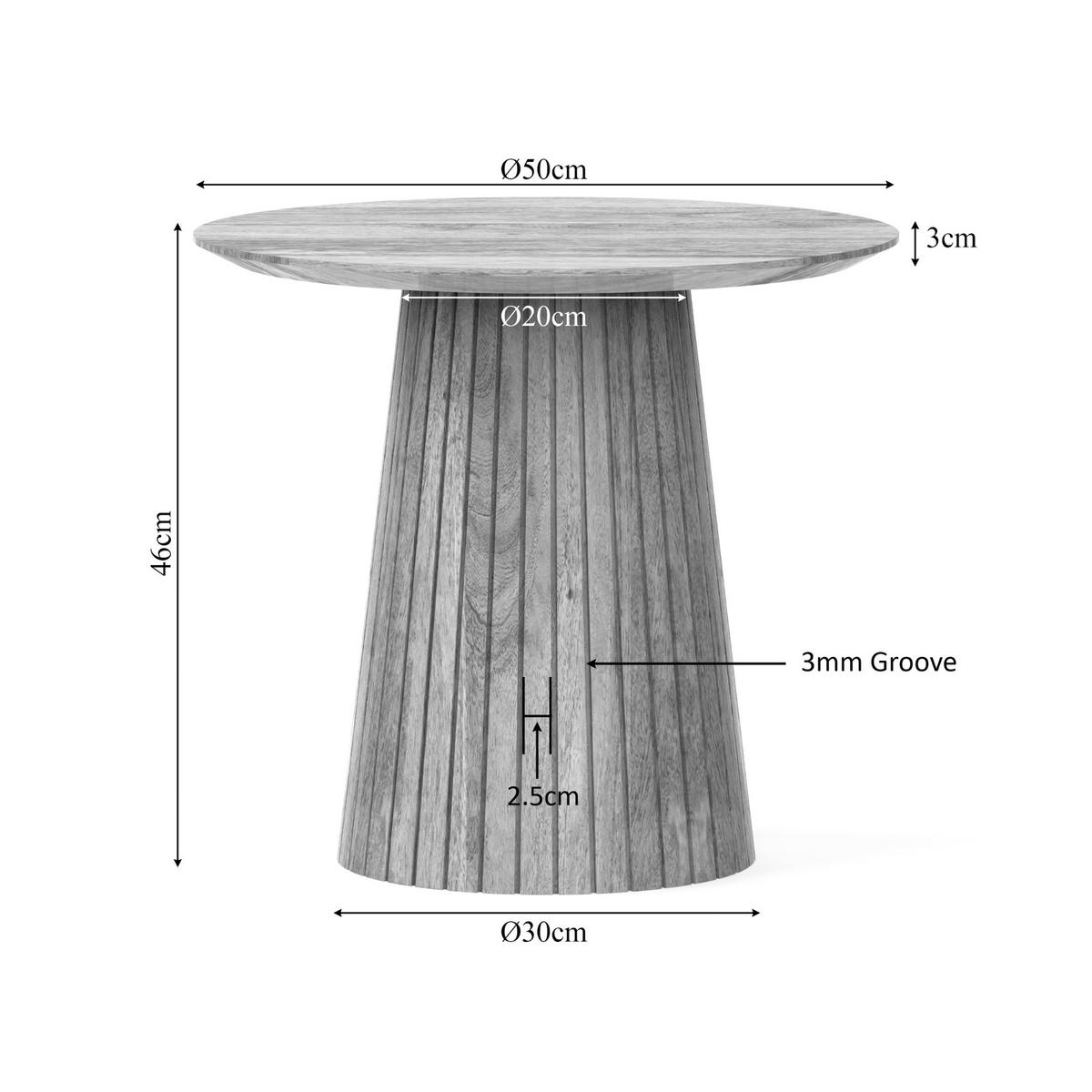 COUCHTISCH Lana Braun 50/50/46 cm - Braun, Holz (50/50/46cm) - Starfurn