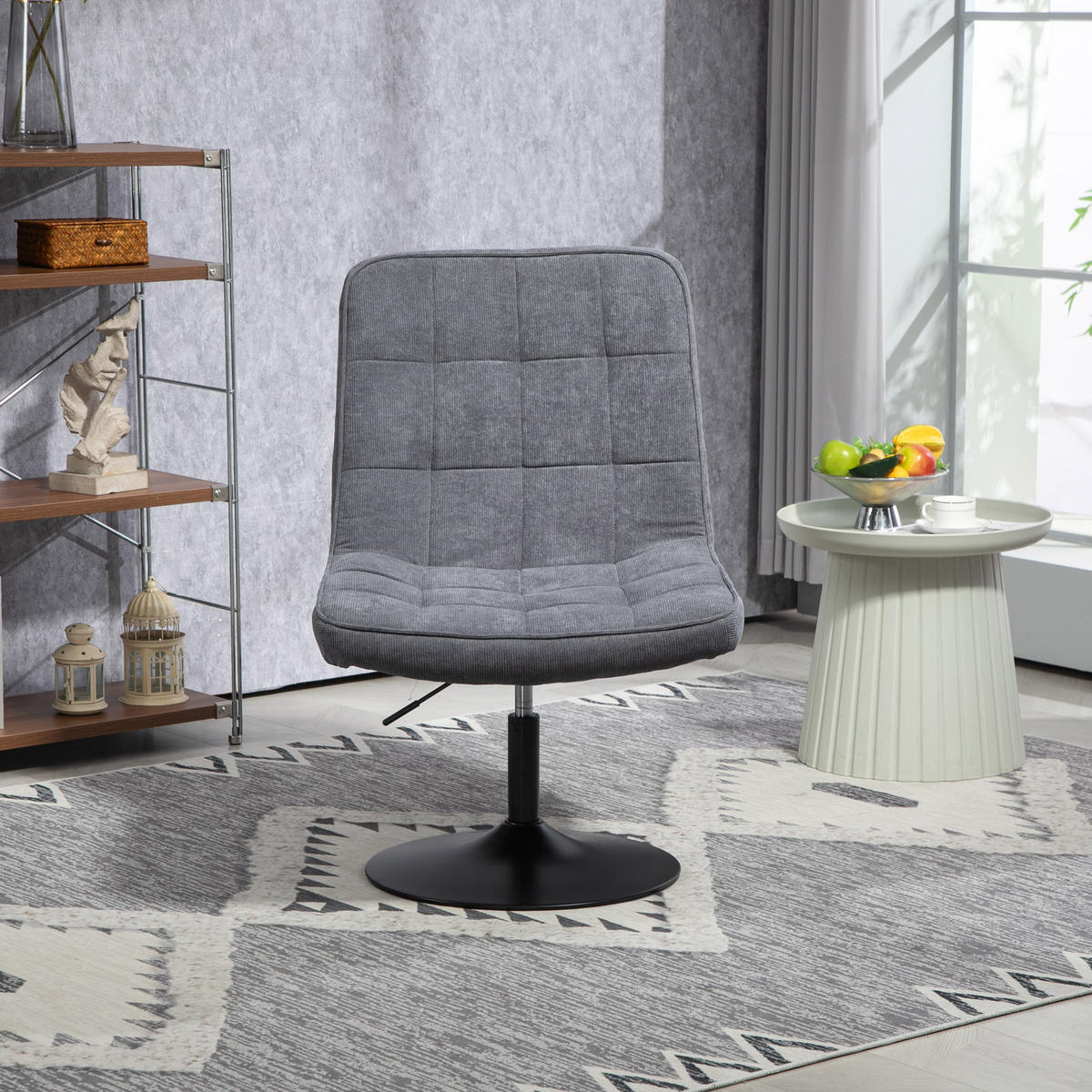 LOUNGESESSEL HENRY Grau - Grau, Textil (62.5/102/76cm) - SVITA