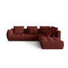 ECKSOFA modular rechts Bloom aus strukturiertem Stoff rot 4 Sitzplätze - Rot, Textil (310/316cm) - Micadoni