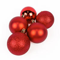 WEIHNACHTSKUGELN 8er-Set Ø 7 cm - Rot, Kunststoff (7/8.2/7cm) - Atmosphera Createur d´interieur