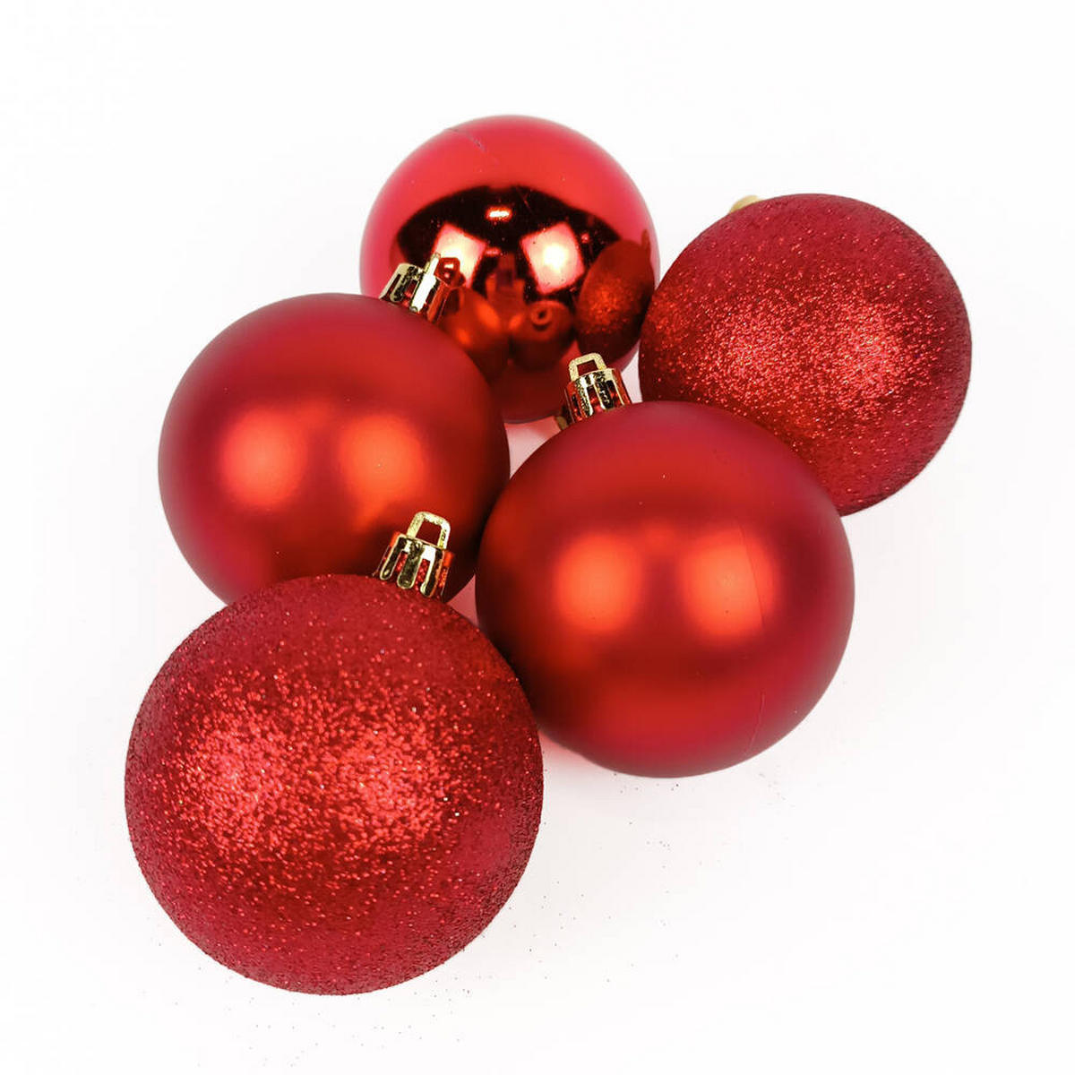 WEIHNACHTSKUGELN 8er-Set Ø 7 cm - Rot, Kunststoff (7/8.2/7cm) - Atmosphera Createur d´interieur