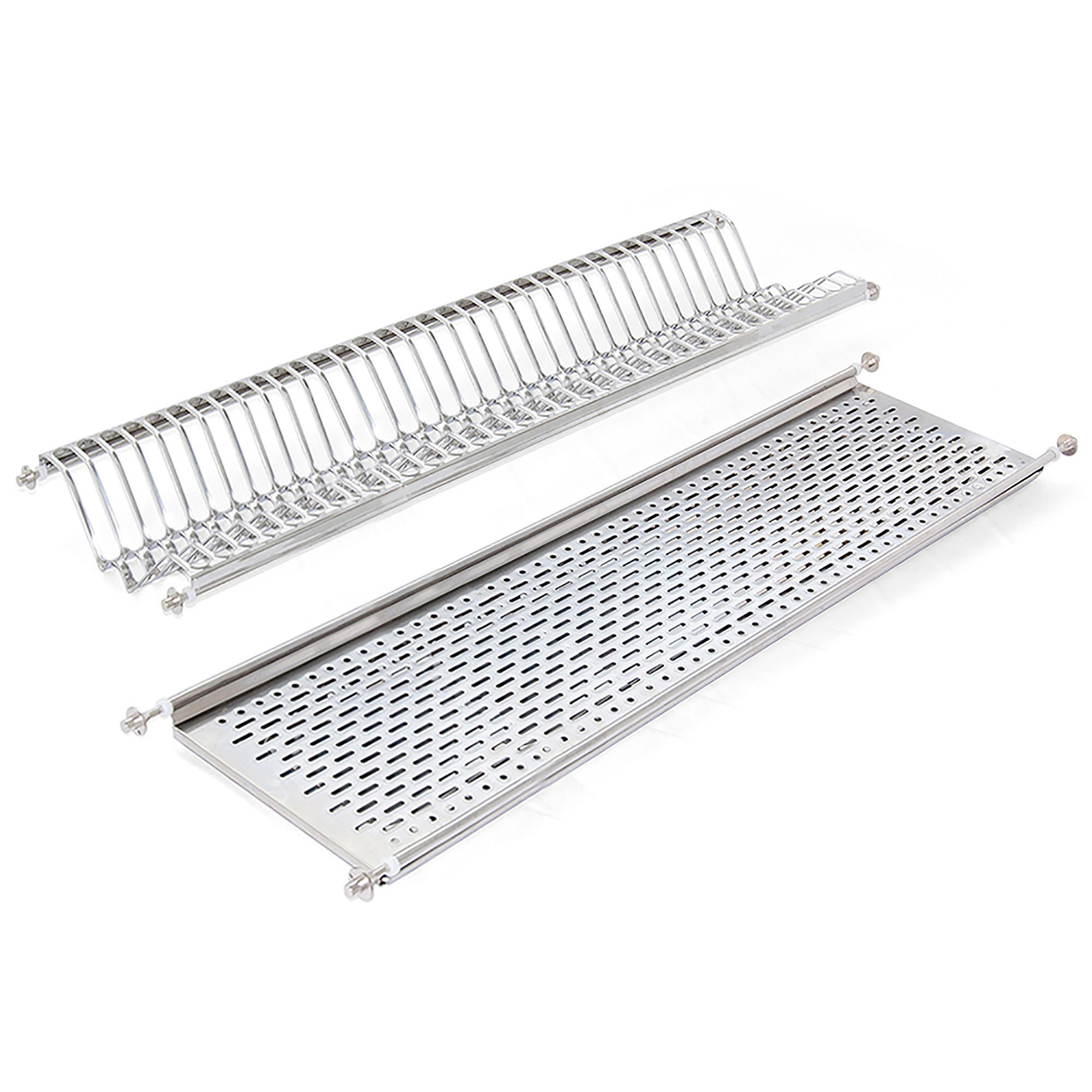 Emuca Geschirrabtropfer Edelstahl 24x8x97 cm