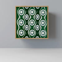 SIDEBOARD GREEN EYES, Eichefarben, 57,5x42x57,5 cm, Ohne Füße - Eichefarben/Multicolor, Holzwerkstoff (57.5/57.5/42cm) - SpaceRebels