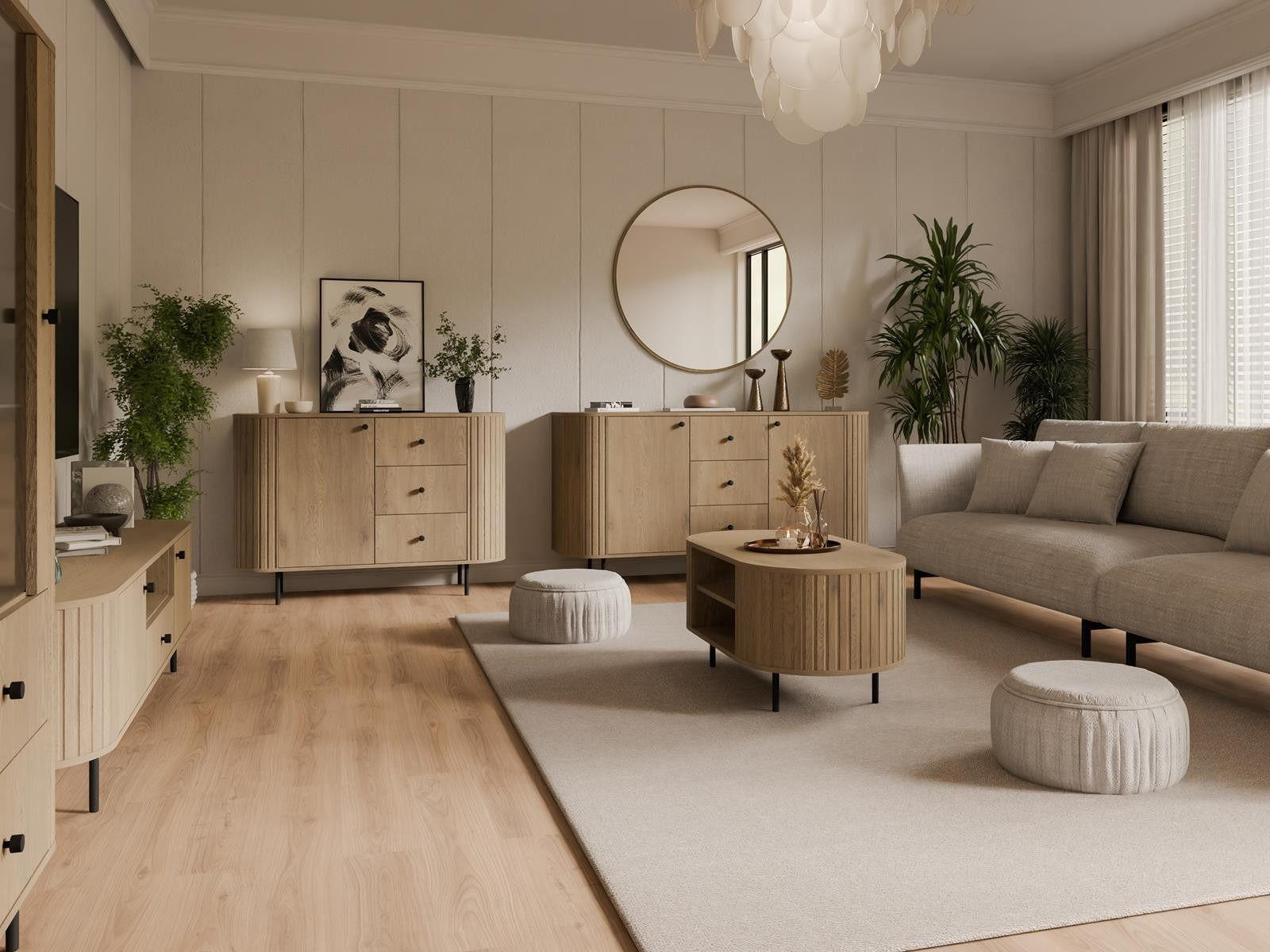 Thumbnail - Compleo24 Schminktisch, Braun, Holzwerkstoff, 100x17x42 cm, Schlafzimmer, Schminktische