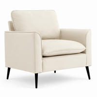 SESSEL Einzelsitzer Kunstleder White - Weiß, Holzwerkstoff (68/80/80cm) - Meubliv