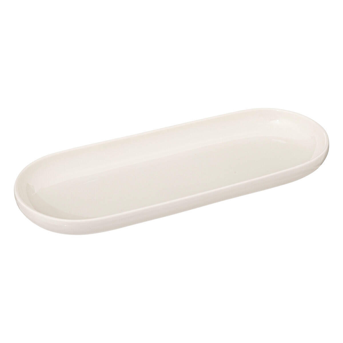 SERVIERSCHALE Nora 23/9 cm - Weiß, Keramik (9/2.5/22.9cm)