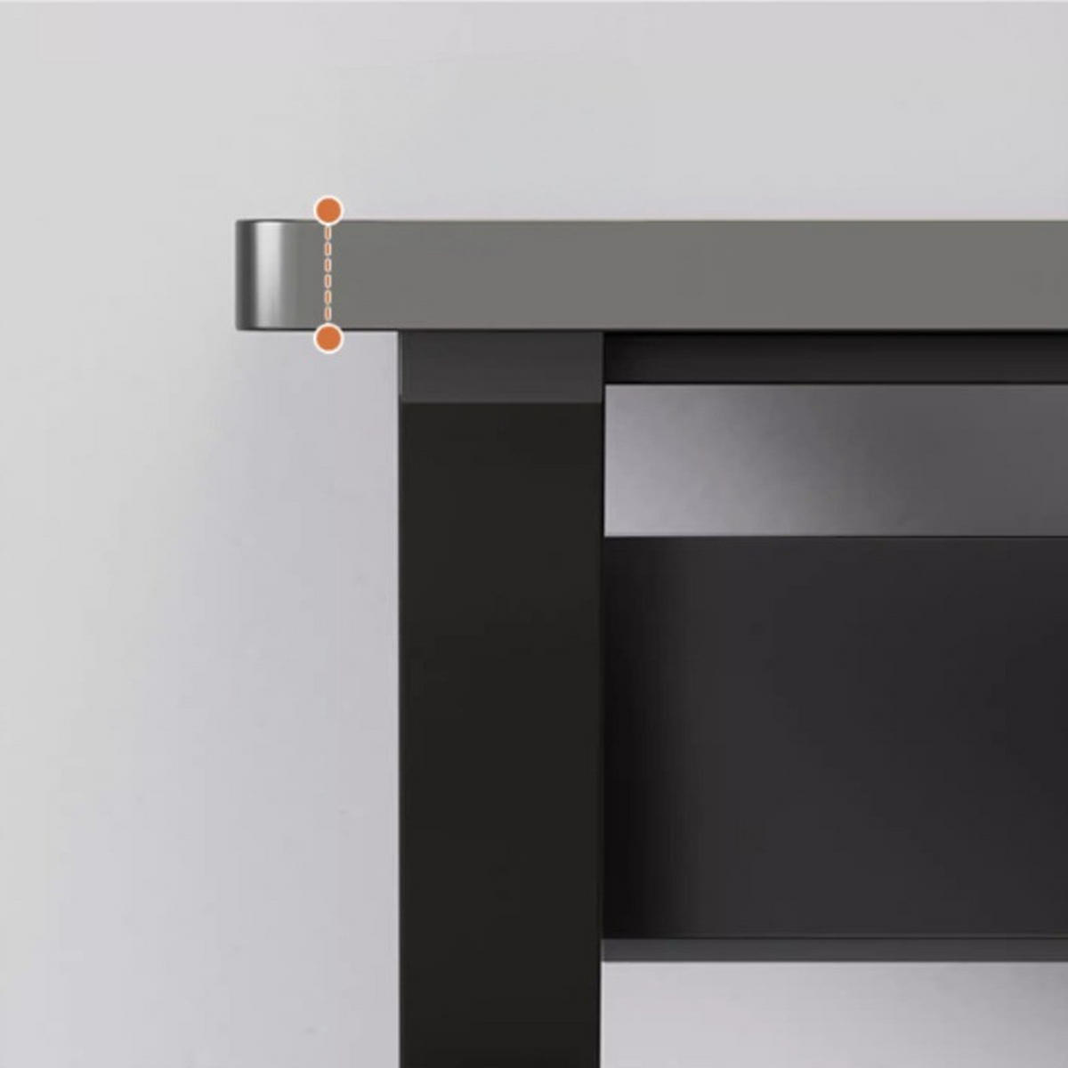 SCHREIBTISCH, schwarz 120x75x60cm - Schwarz, Holzwerkstoff (60/120/75cm)