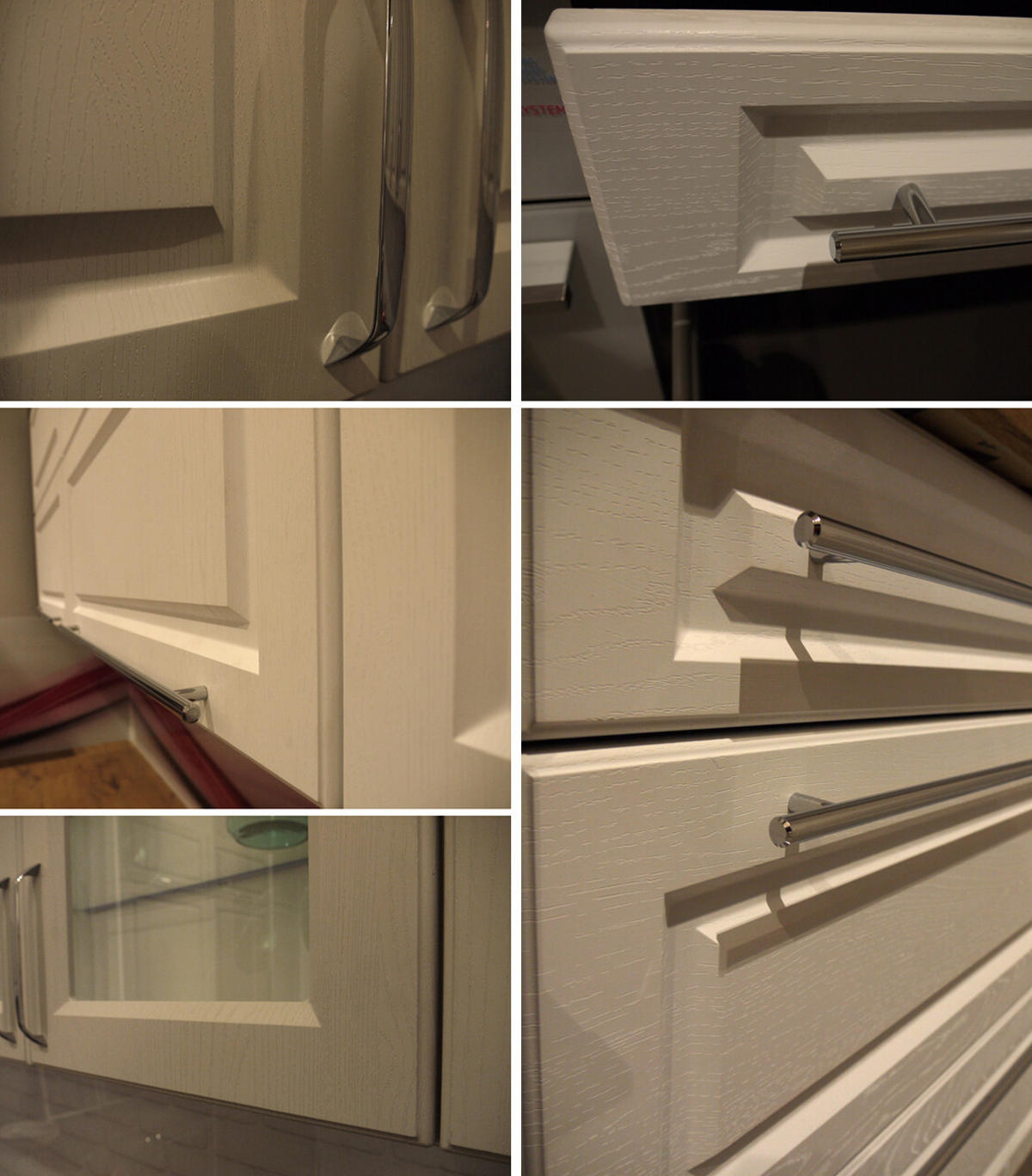 WINKELKÜCHE Elbing weiß matt / grau matt 9-teilig mit Teilauszug (Blum Metabox) - Weiß/Grau, Holzwerkstoff/Metall (284/228/183cm) - Feldmann-Wohnen