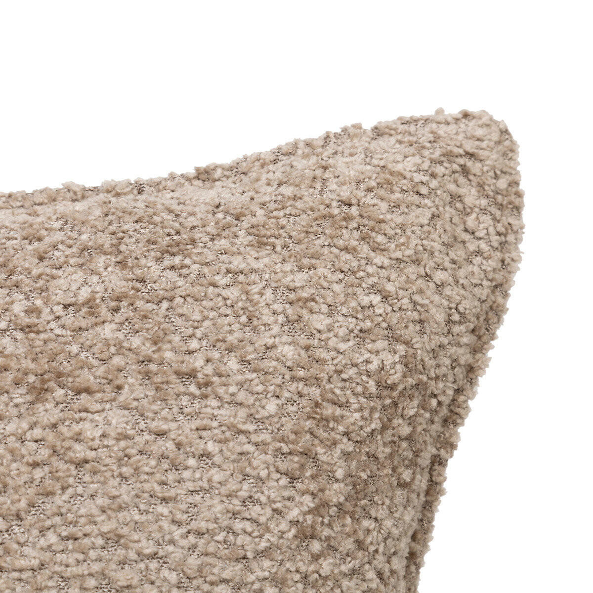 DEKOKISSEN Bouclé Soana 45/45 cm - Taupe, Textil (45cm) - Atmosphera Createur d´interieur