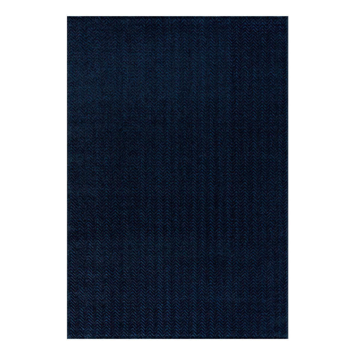 KURZFLOR-TEPPICH Fancy 805 Blau 120x160 cm - Blau, Textil (120/160cm) - carpet city