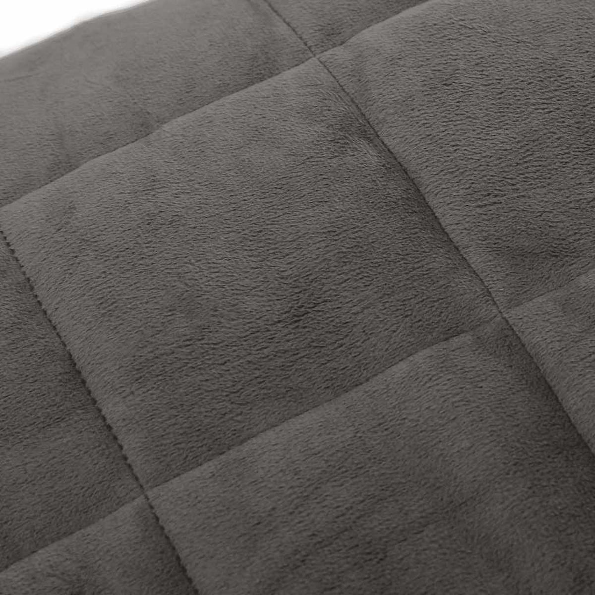 GEWICHTSDECKE Grau 155/220 Cm 11 Kg Stoff - Grau, Textil (150/220cm) - vidaXL