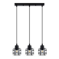 PENDELLEUCHTE BARR Ⅲ 43/10/140 cm - Schwarz, Metall (43/10/140cm) - Nettlife