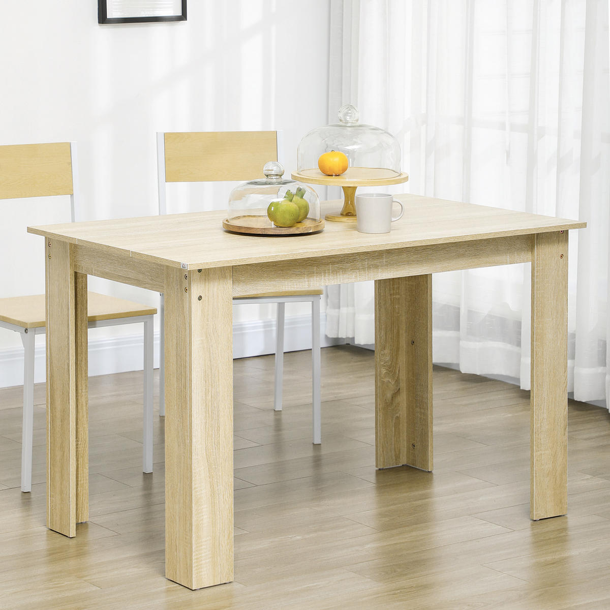 ESSTISCH Eichefarben Holzoptik 120/69/75 cm - Eichefarben, Holz (69/120/75cm) - PANGIVO