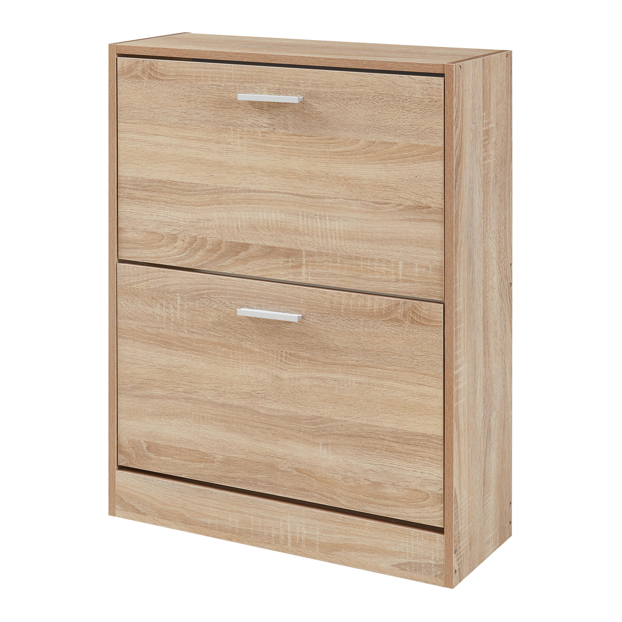 SCHUHSCHRANK Sykkylven - Sonoma Eiche, Holzwerkstoff (63/81/24cm) - [en.casa]