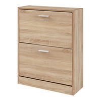 SCHUHSCHRANK Sykkylven - Sonoma Eiche, Holzwerkstoff (63/81/24cm) - [en.casa]