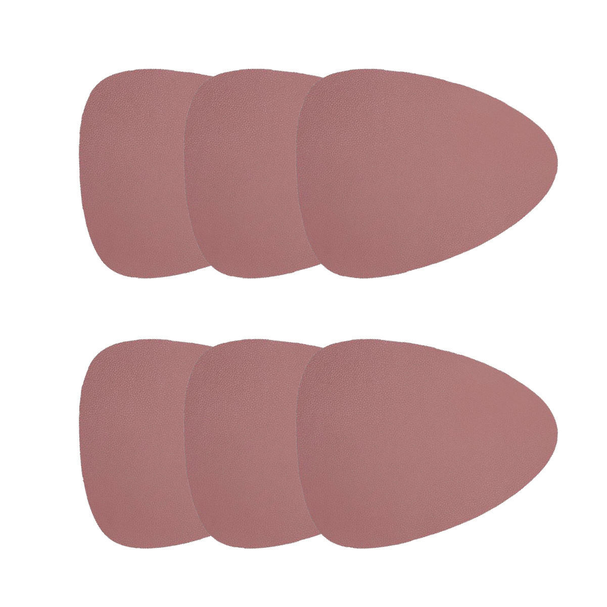 TISCHUNTERLAGE Femelo schmutzig rosa 38 cm 6er-Set - Rosa, Textil (38/38cm) - Homla