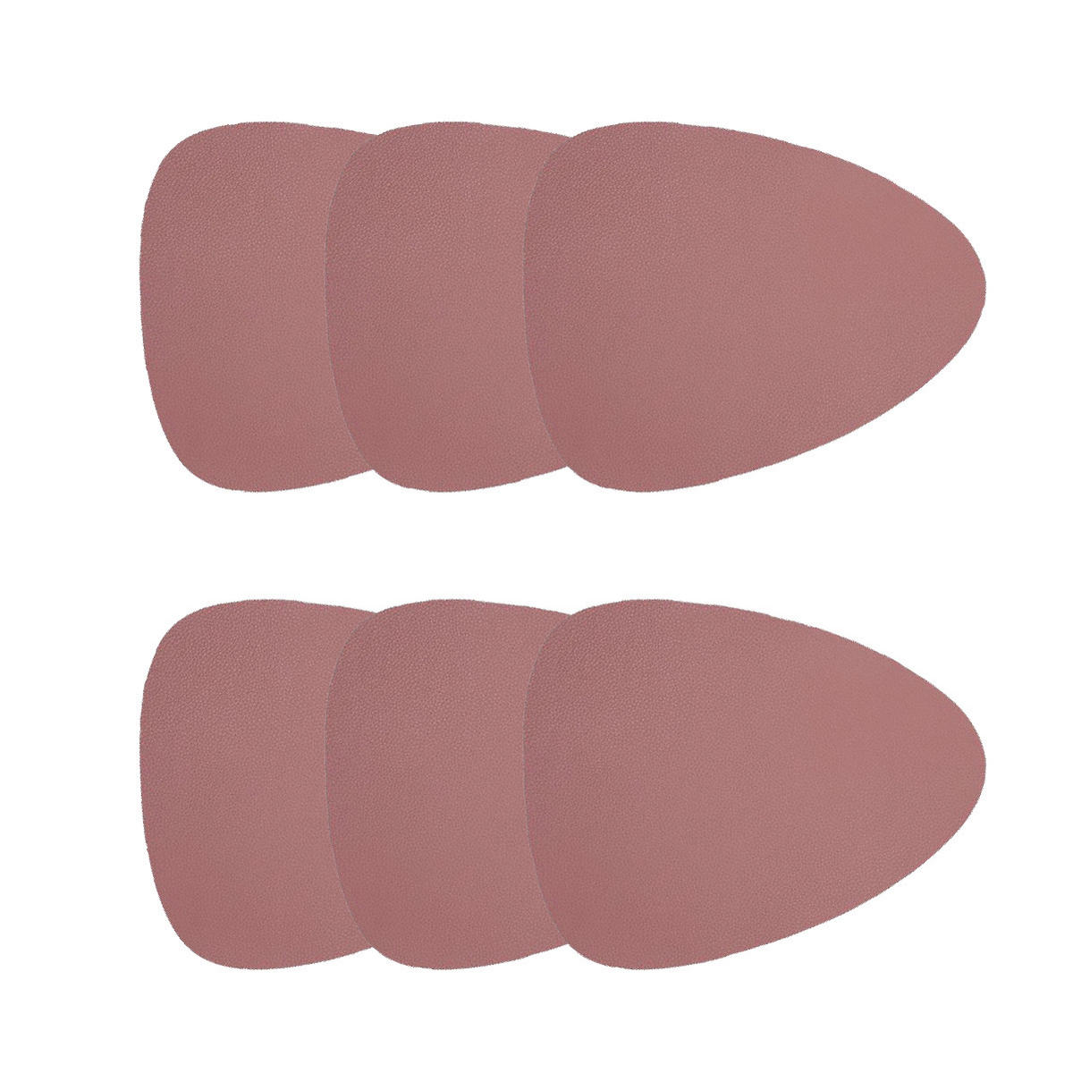 TISCHUNTERLAGE Femelo schmutzig rosa 38 cm 6er-Set - Rosa, Textil (38/38cm) - Homla