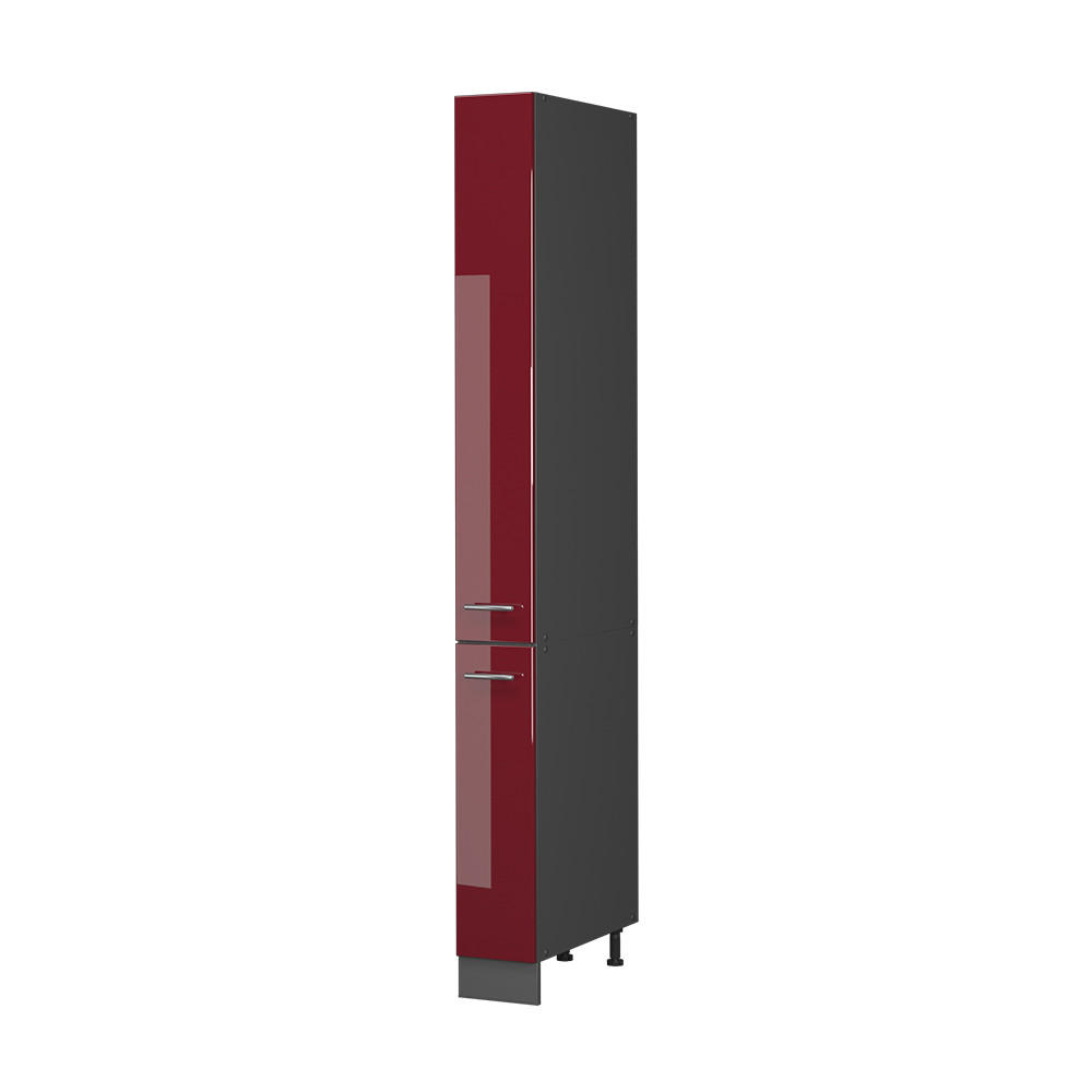 APOTEKARSKÅP Fame-Line, Bordeaux högblank/antracit, 20 cm Bordeaux, Antracit 206.8/20/58.1 cm