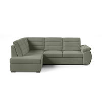 ECKSCHLAFSOFA - Ecksofa Gardenia - Khaki - Links - Grün, Holzwerkstoff (264/190cm) - Möblo