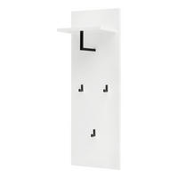 GARDEROBENPANEEL - 2er-Set - Weiß, Holzwerkstoff/Metall (35/100/22cm) - home24