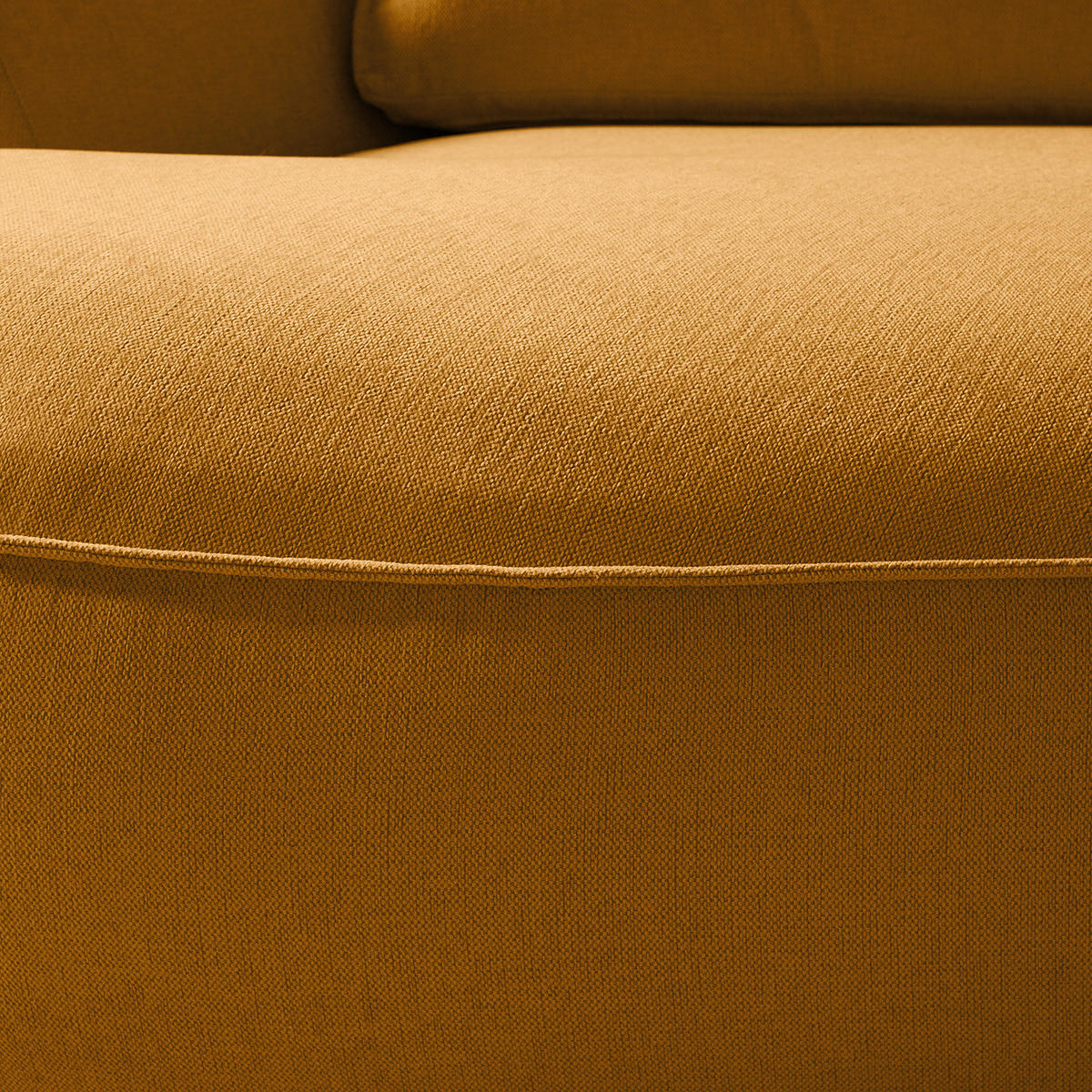 OTTOMANE - modular - Gelb/Schwarz, Kunststoff/Textil (196/82/146cm) - home24