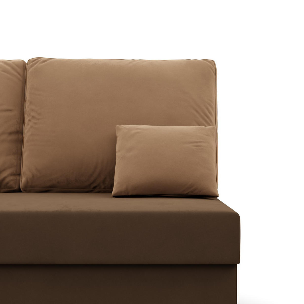 ECKSOFA MIT SCHLAFFUNKTION KEMI BONELL Braun - Braun, Textil (138/201cm) - Mebligo