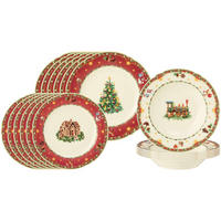 TELLER-SET Marieluise Weihnachtsnostalgie bunt 18er Set - Multicolor, Keramik (1/1/1cm) - Seltmann Weiden