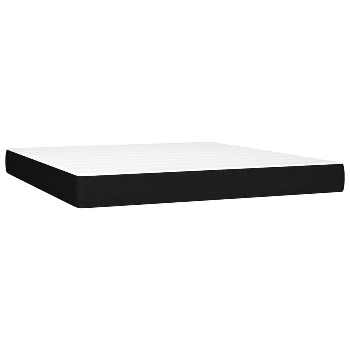 BOXSPRINGBETT Mit Matratze Schwarz 160/200 Cm Stoff - Schwarz, Textil (160/200cm) - vidaXL