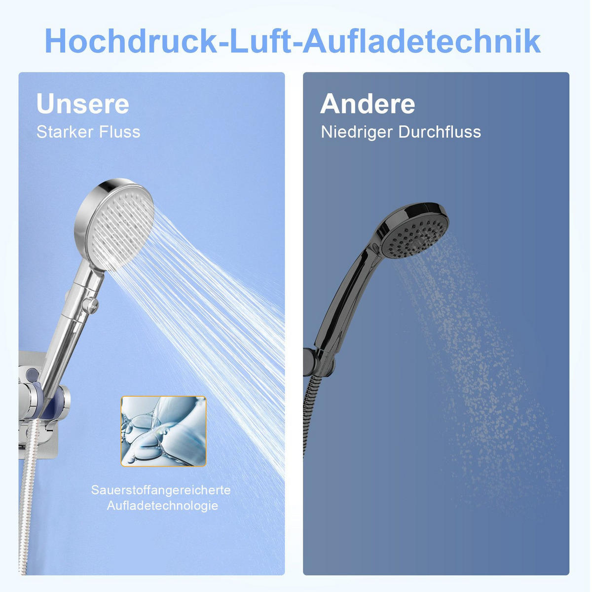 DUSCHKOPF HydroBreeze - Silberfarben, Kunststoff (4/27.5/10cm) - Nettlife