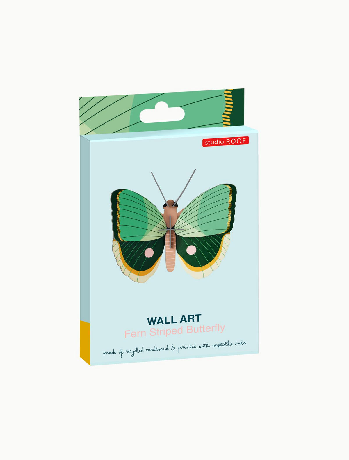 WANDDEKO Jade-Schmetterling 5/14 cm - Multicolor, Wellpappe (5/14/14cm) - KUNSTLOFT