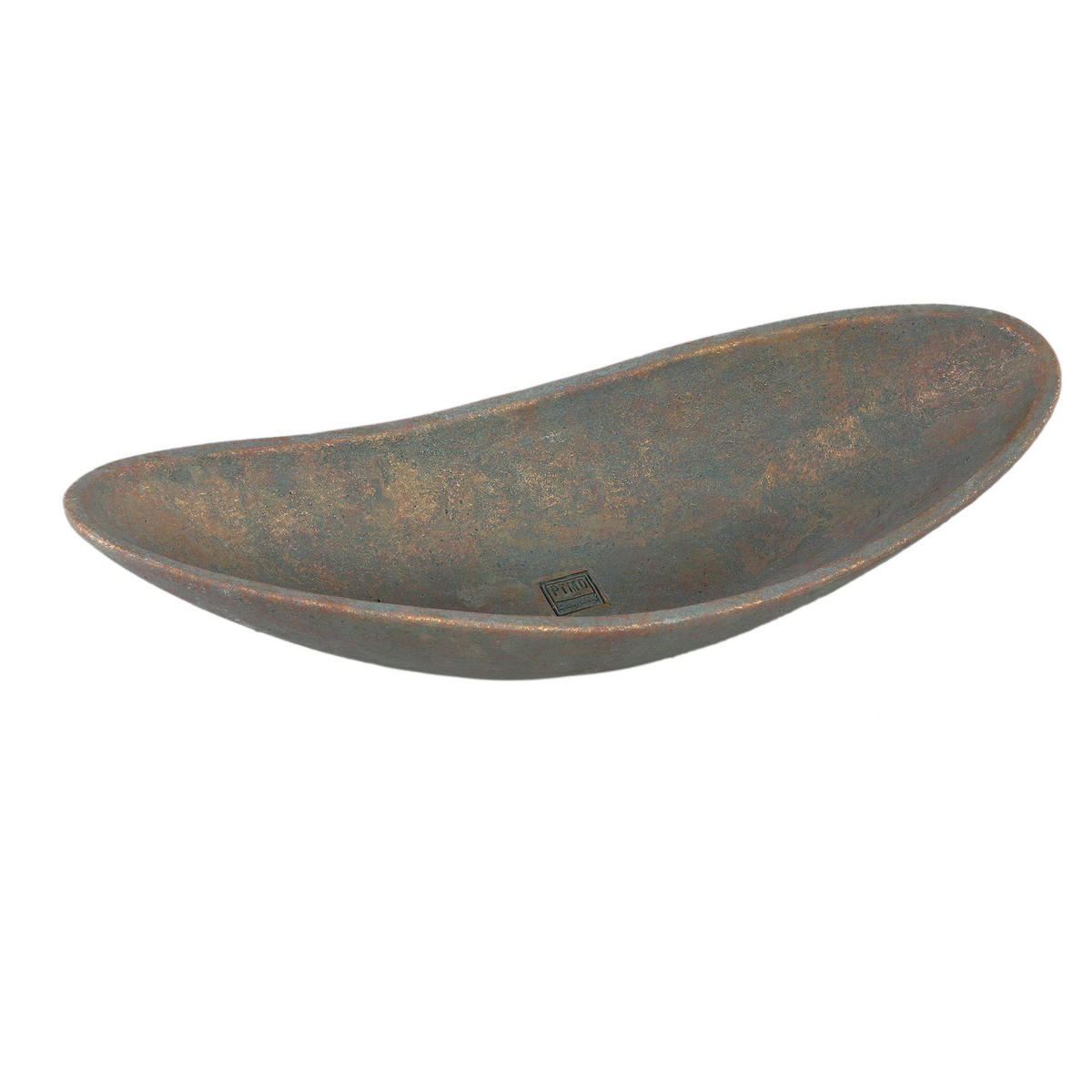 SCHALE Dawer Grau 60/23/16cm - Grau, Stein (16cm) - PTMD Collection