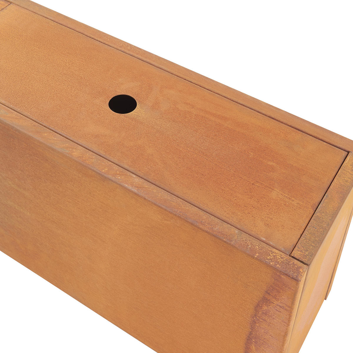 PFLANZKÜBEL Vaargel - Rostfarben, Metall (80/40/30cm) - casa.pro