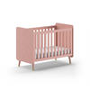 BABYBETT Kamillah 124x96x68 aus MDF in Terra Rosa - Rosa, Holzwerkstoff (60/120cm) - 58aufmkessel