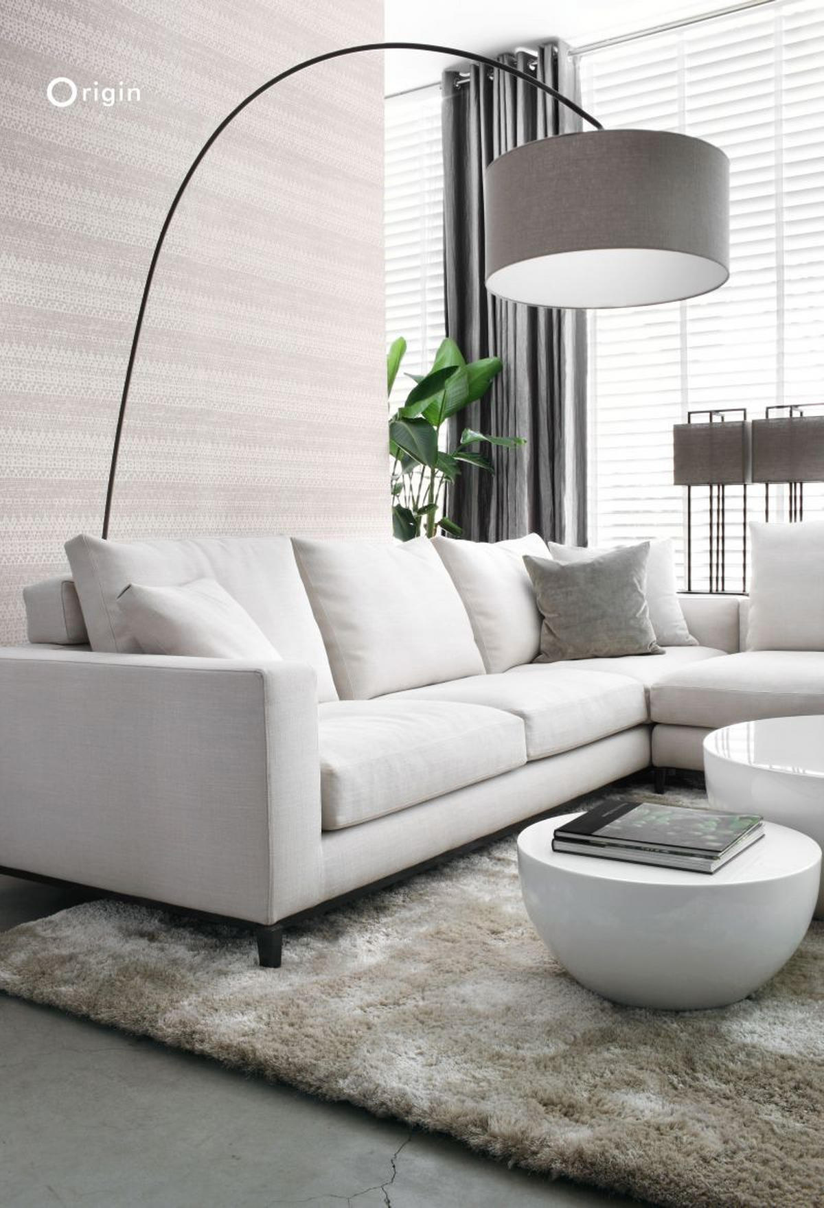 TAPETE Tierhautmuster 53 cm x 10.05 m - Weiß, Papier (53/1000cm) - Origin Wallcoverings