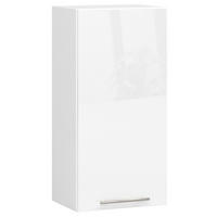 HÄNGESCHRANK Weiß, Weiß Glanz 72/40/30 - Weiß Hochglanz/Weiß, Holzwerkstoff (40/72/30cm) - RAUMHIRSCH FURNITURE