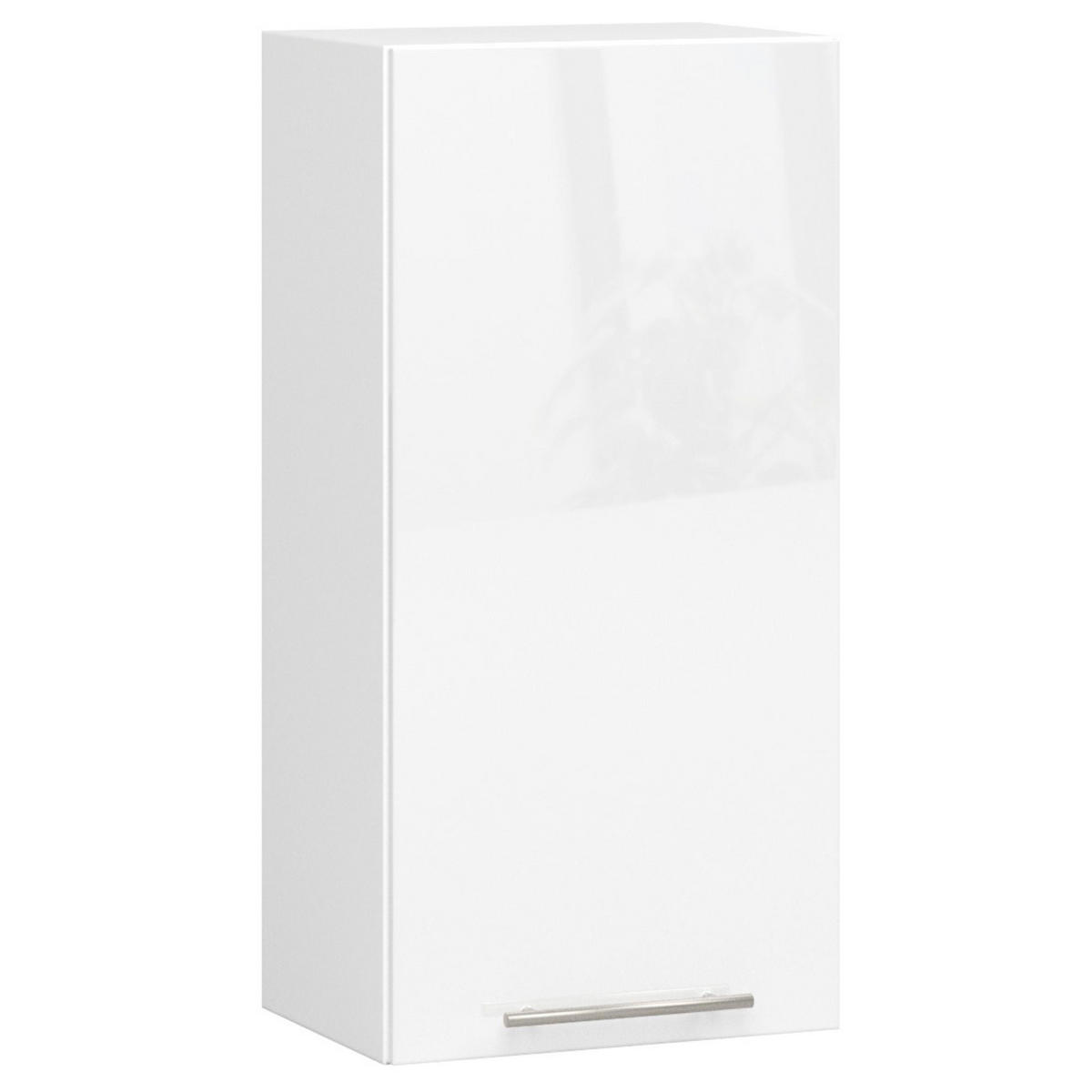 HÄNGESCHRANK Weiß, Weiß Glanz 72/40/30 - Weiß Hochglanz/Weiß, Holzwerkstoff (40/72/30cm) - RAUMHIRSCH FURNITURE