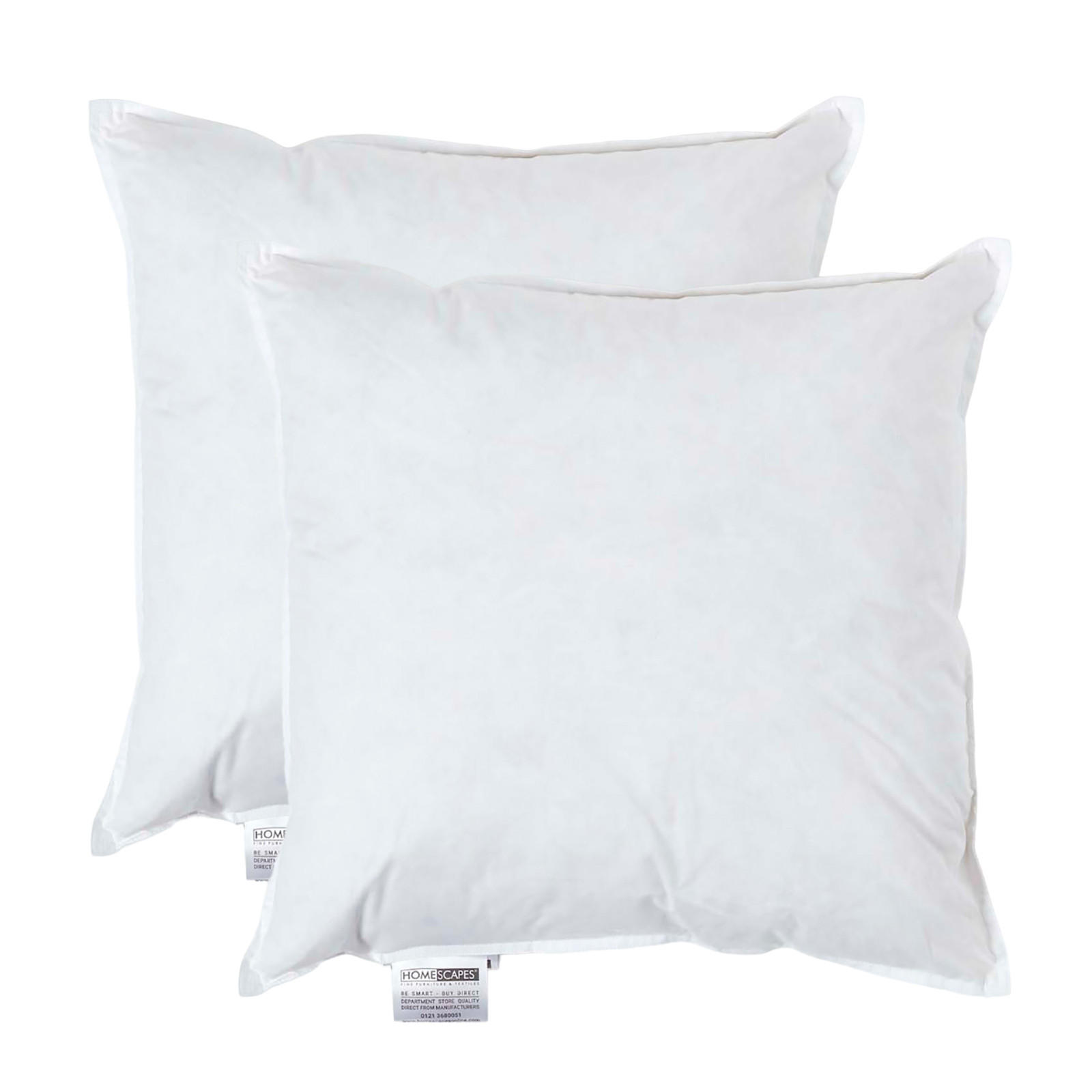 FÜLLKISSEN 2er-Set, Federkissen 40/40 cm - Weiß, Textil (40/40cm) - Homescapes