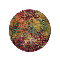 KOBEREC Casa Viacfarebné ø 120 cm - viacfarebná, textil/prírodné materiály (120/120cm) - benuta Nest