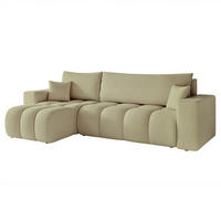 ECKSOFA Anabel Mit Schlaffunktion - Grün, Holzwerkstoff/Textil (248/145cm) - Fun Möbel