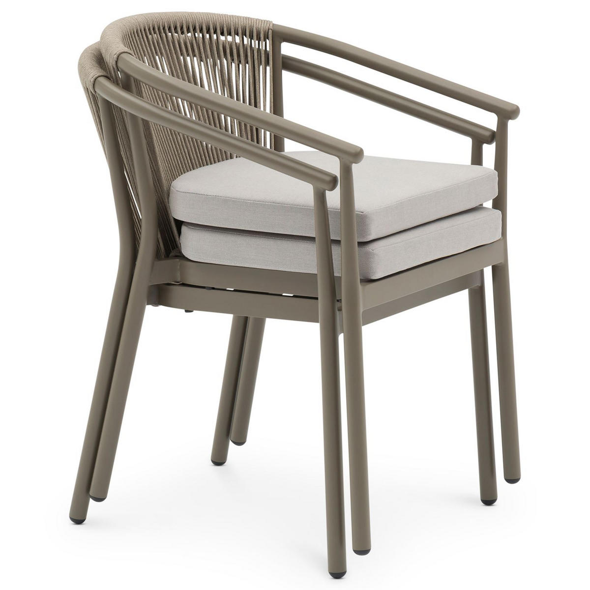 GARTENMÖBELSET TAVALO - Champagner, Textil/Metall - IDIMEX